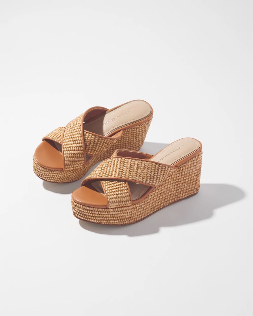 Black criss cross wedges new arrivals